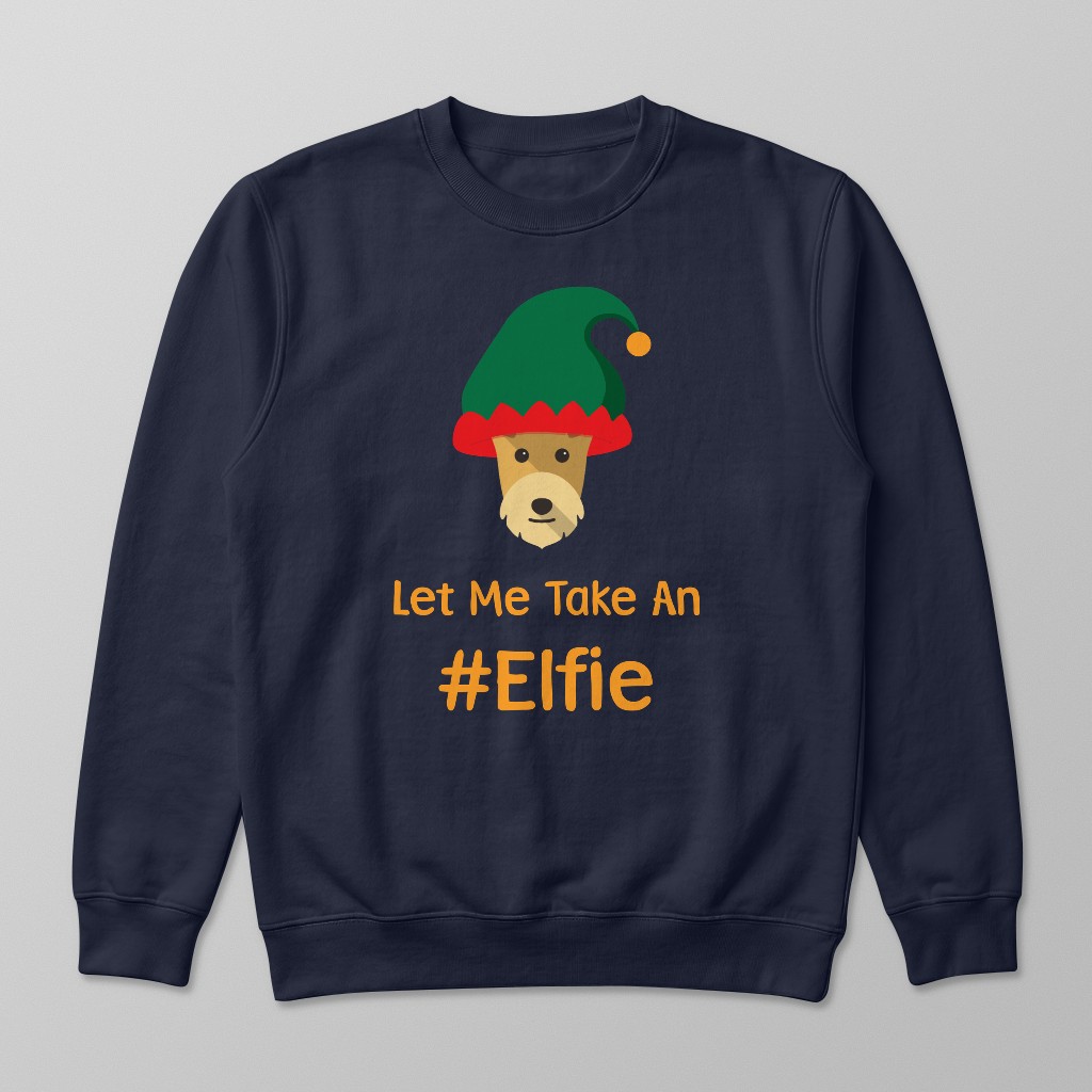 Let Me Take An Elfie: Personalised {breedFullName} Sweatshirt
