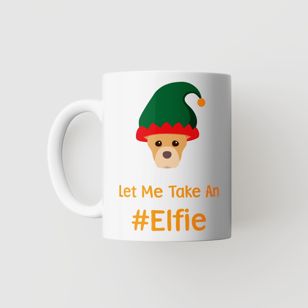 Let Me Take An Elfie: Personalised {breedFullName} Mug