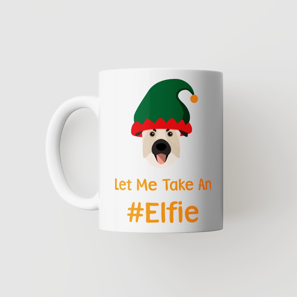 Let Me Take An Elfie: Personalised {breedFullName} Mug