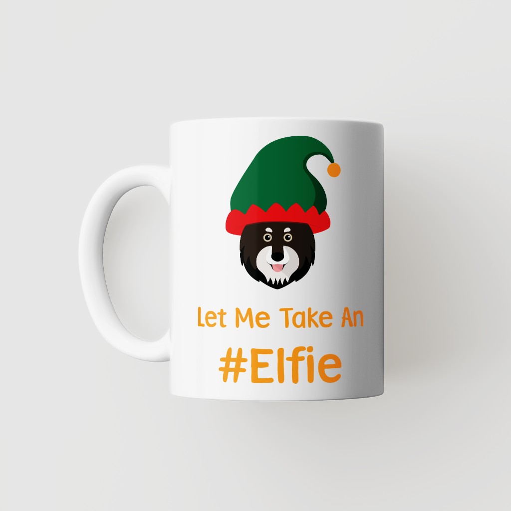 Let Me Take An Elfie: Personalised {breedFullName} Mug