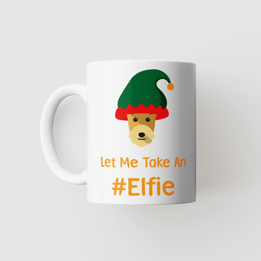 Let Me Take An Elfie: Personalised {breedFullName} Mug
