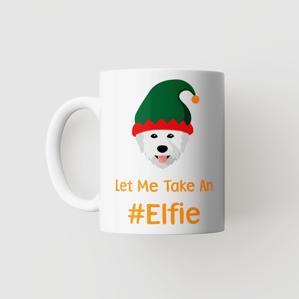 Let Me Take An Elfie: Personalised {breedFullName} Mug