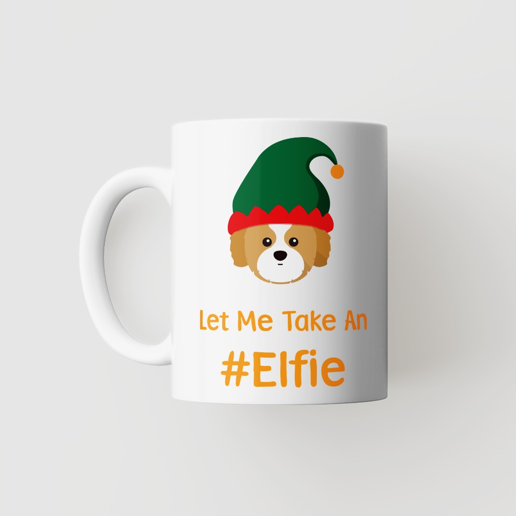 Let Me Take An Elfie: Personalised {breedFullName} Mug