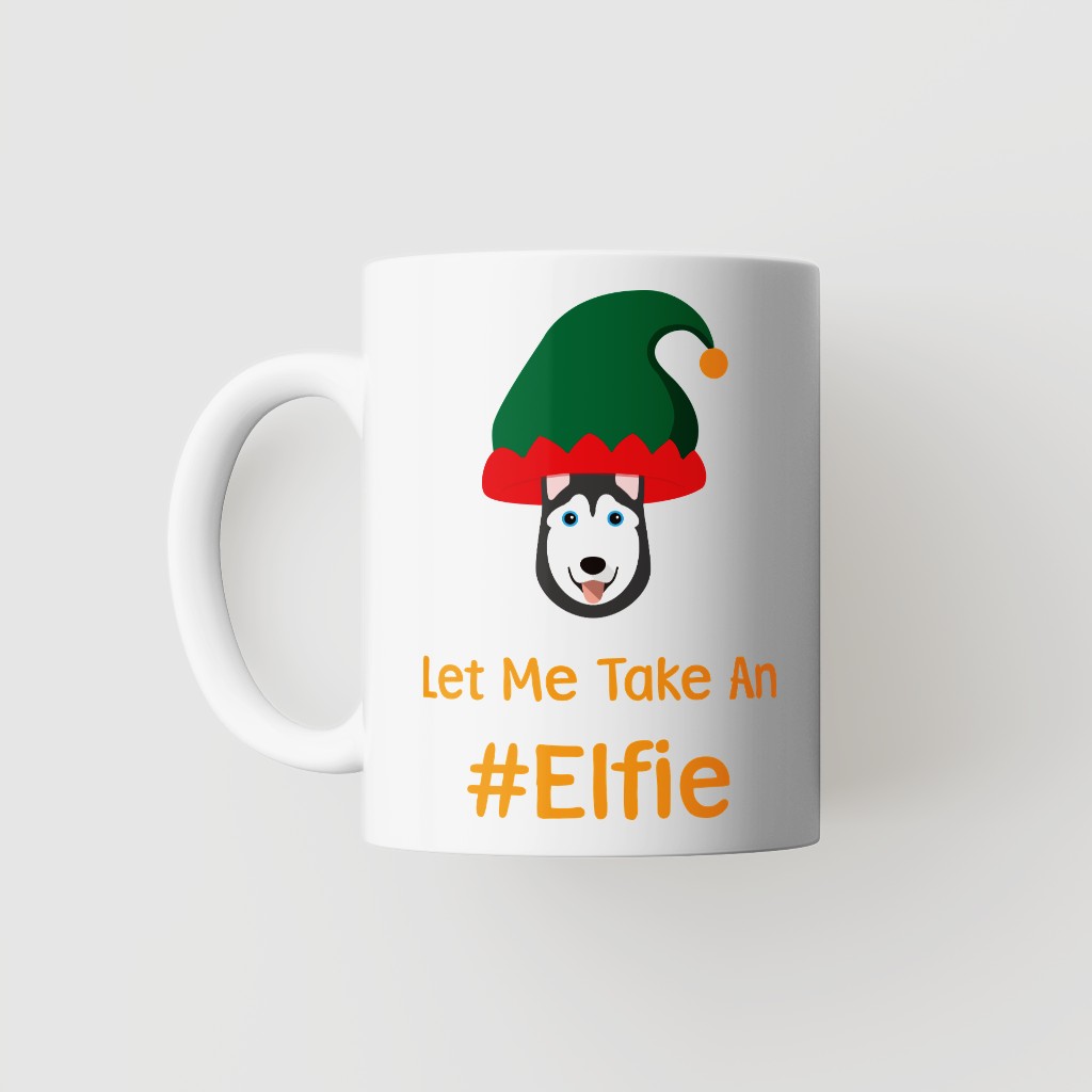 Let Me Take An Elfie: Personalised {breedFullName} Mug