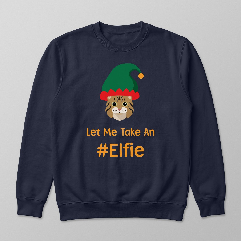 Let Me Take An Elfie: Personalised {breedFullName} Sweatshirt