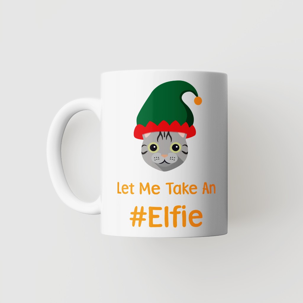 Let Me Take An Elfie: Personalised {breedFullName} Mug