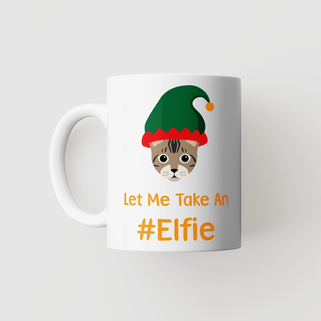 Let Me Take An Elfie: Personalised {breedFullName} Mug