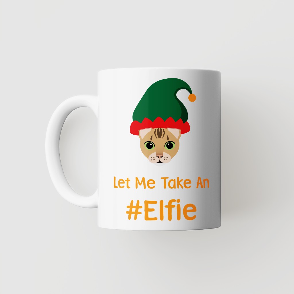 Let Me Take An Elfie: Personalised {breedFullName} Mug