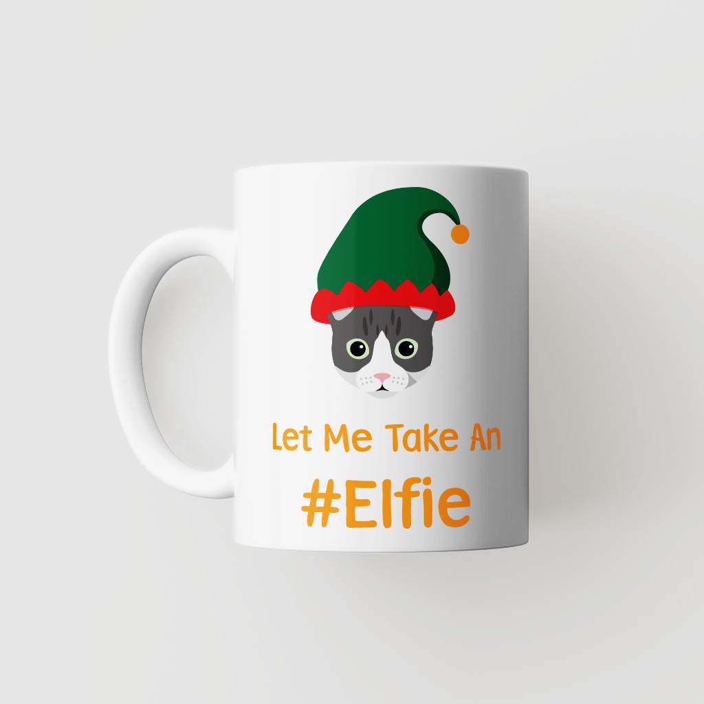 Let Me Take An Elfie: Personalised {breedFullName} Mug