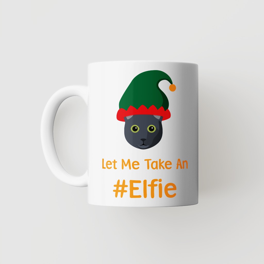 Let Me Take An Elfie: Personalized {breedFullName} Mug