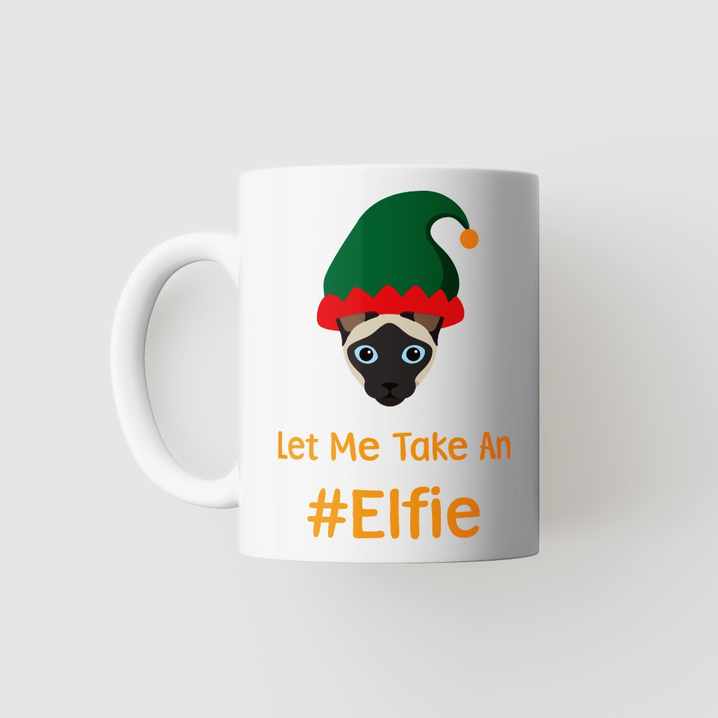 Let Me Take An Elfie: Personalised {breedFullName} Mug