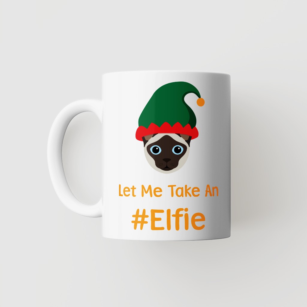 Let Me Take An Elfie: Personalised {breedFullName} Mug