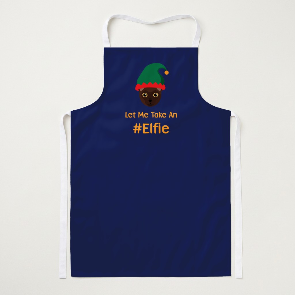 Let Me Take An Elfie: Personalised {breedFullName} Apron