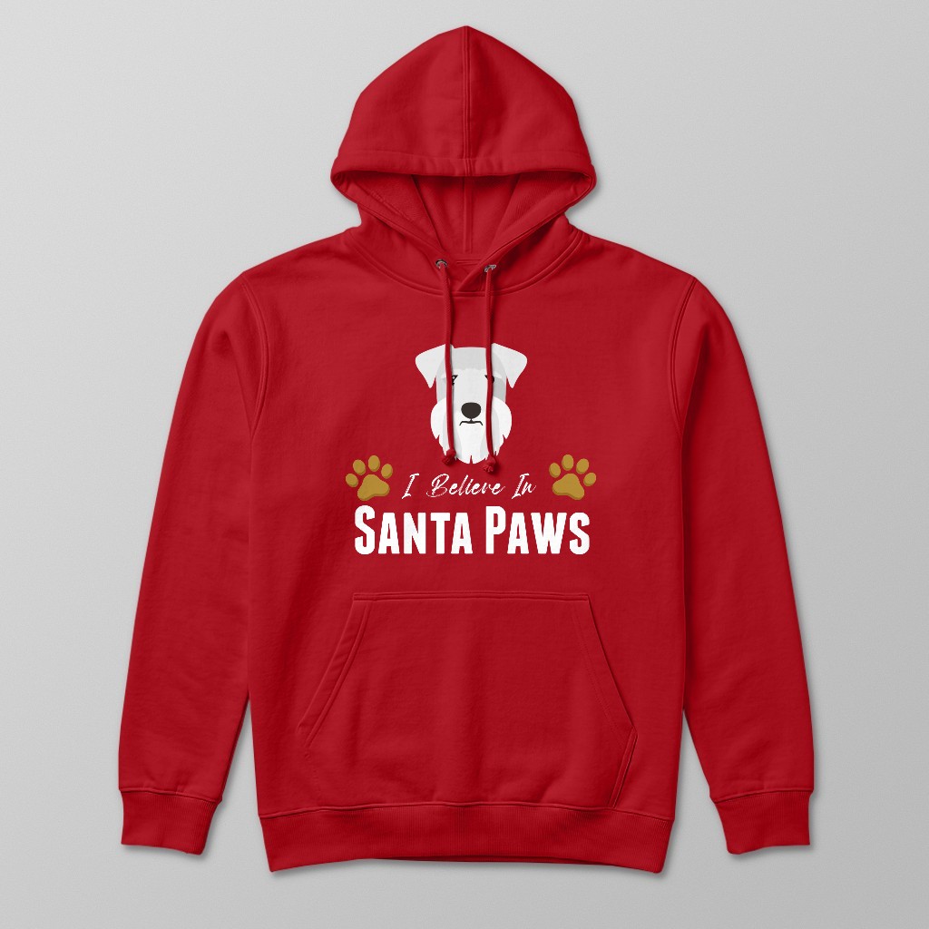 I Believe In Santa Paws: Personalised {breedFullName} Hoodie