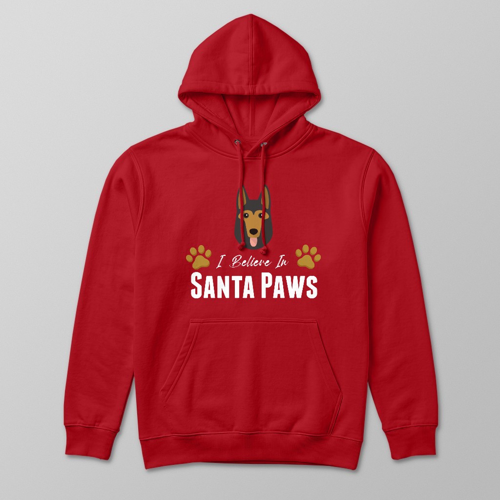 I Believe In Santa Paws: Personalised {breedFullName} Hoodie