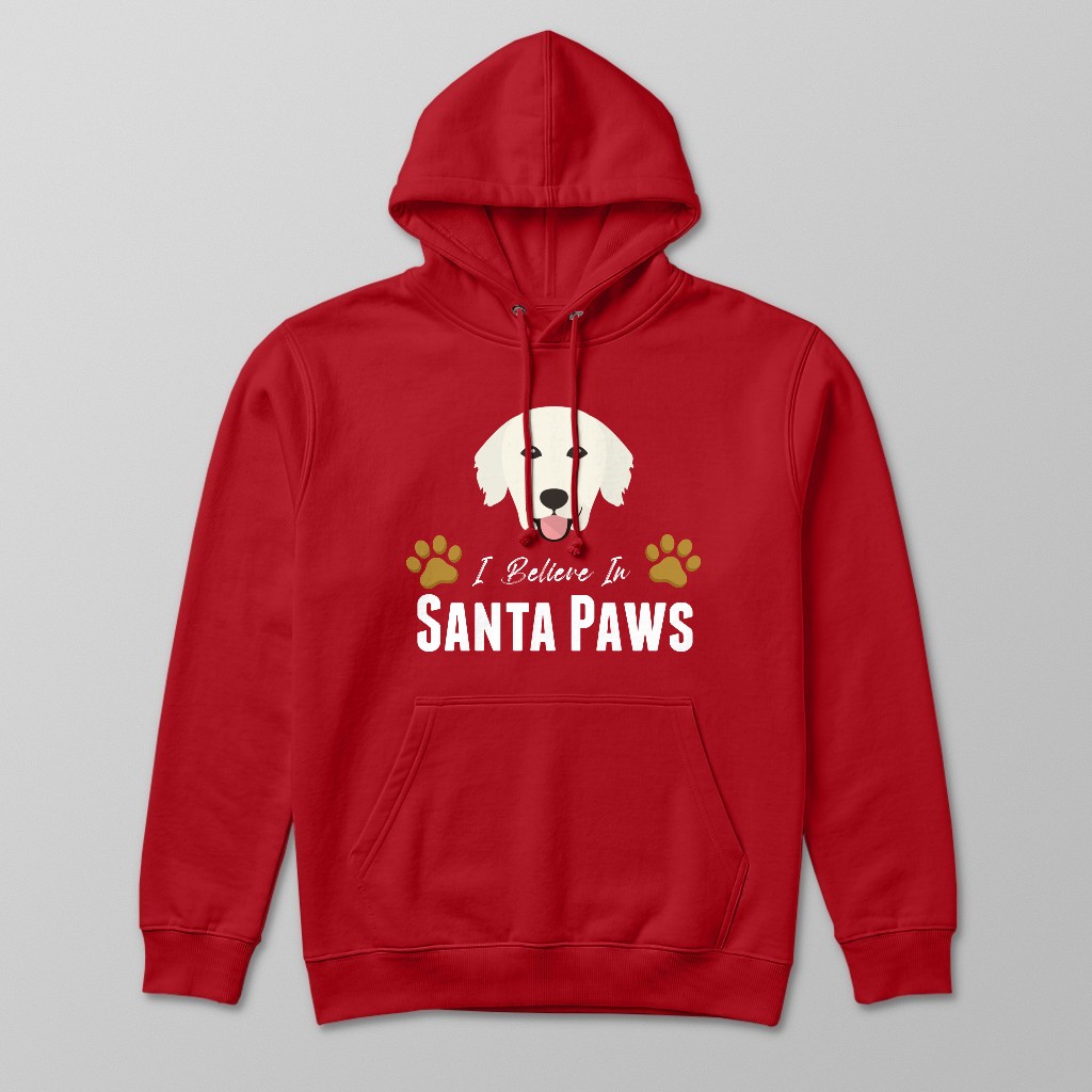 I Believe In Santa Paws: Personalised {breedFullName} Hoodie