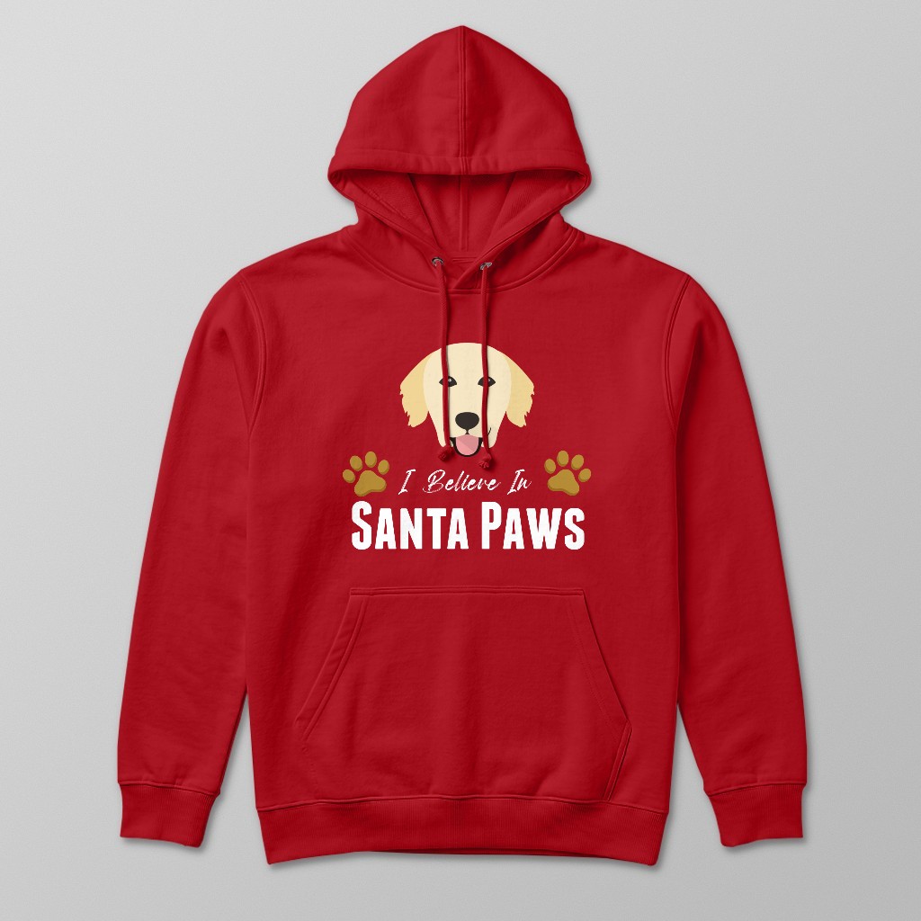 I Believe In Santa Paws: Personalized {breedFullName} Hoodie