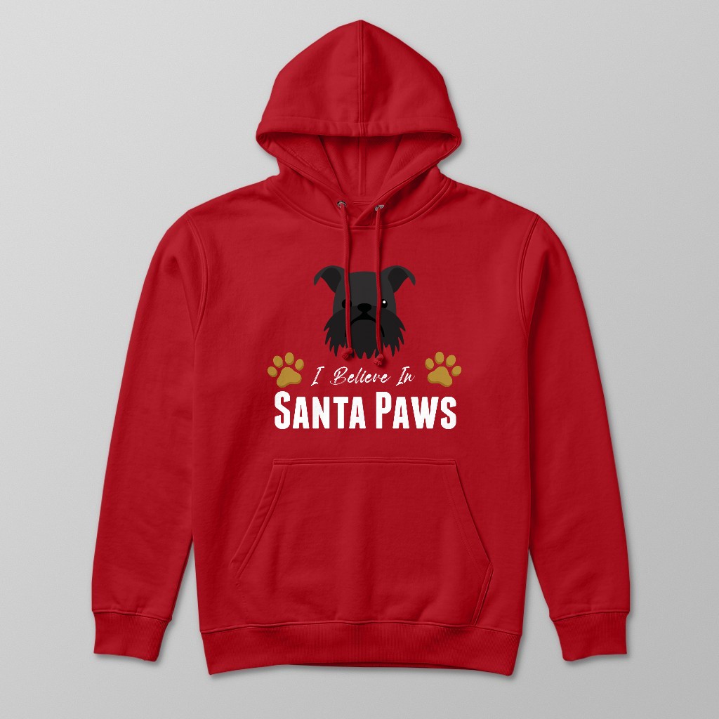 I Believe In Santa Paws: Personalised {breedFullName} Hoodie