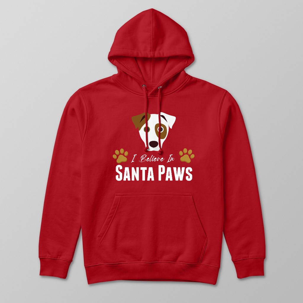 I Believe In Santa Paws: Personalised {breedFullName} Hoodie