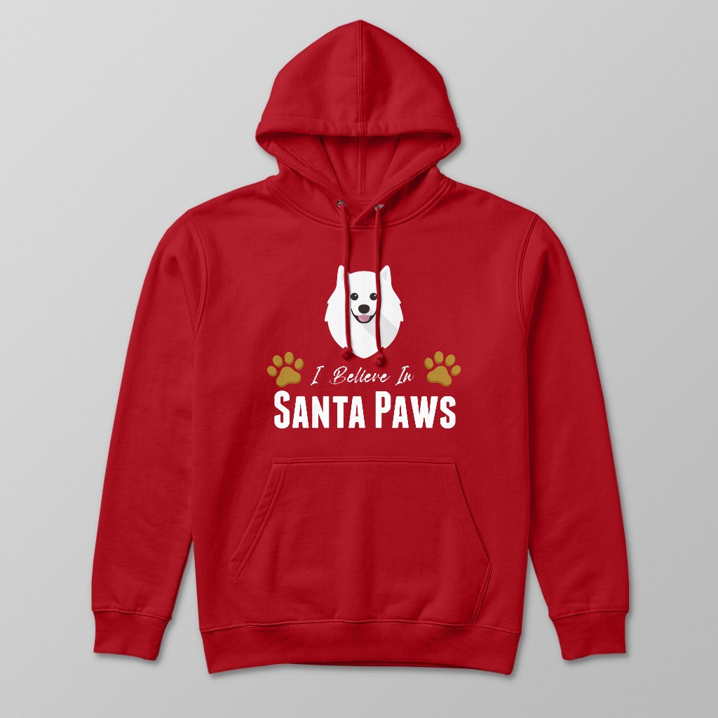 I Believe In Santa Paws: Personalised {breedFullName} Hoodie