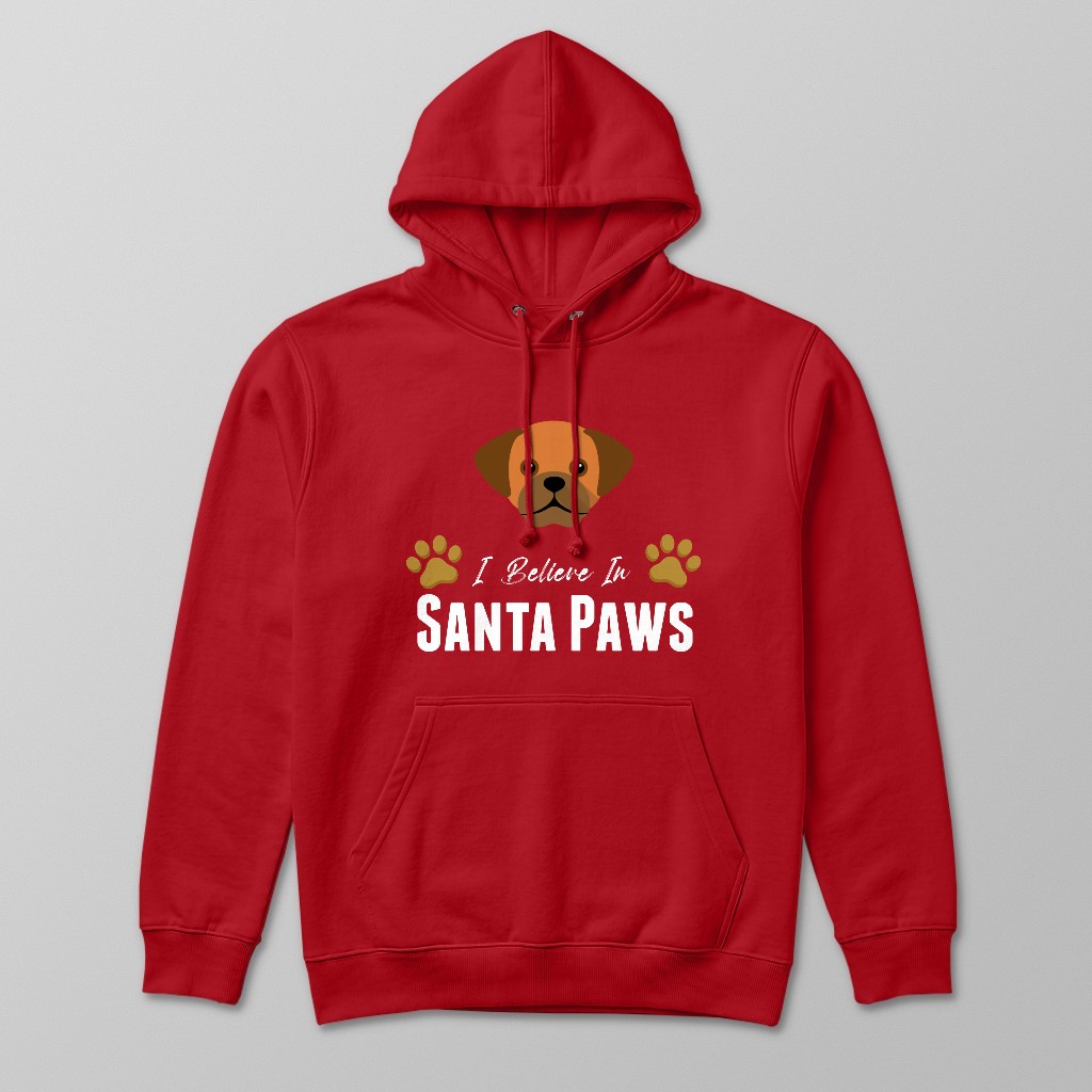 I Believe In Santa Paws: Personalised {breedFullName} Hoodie