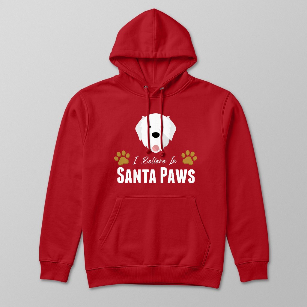 I Believe In Santa Paws: Personalised {breedFullName} Hoodie