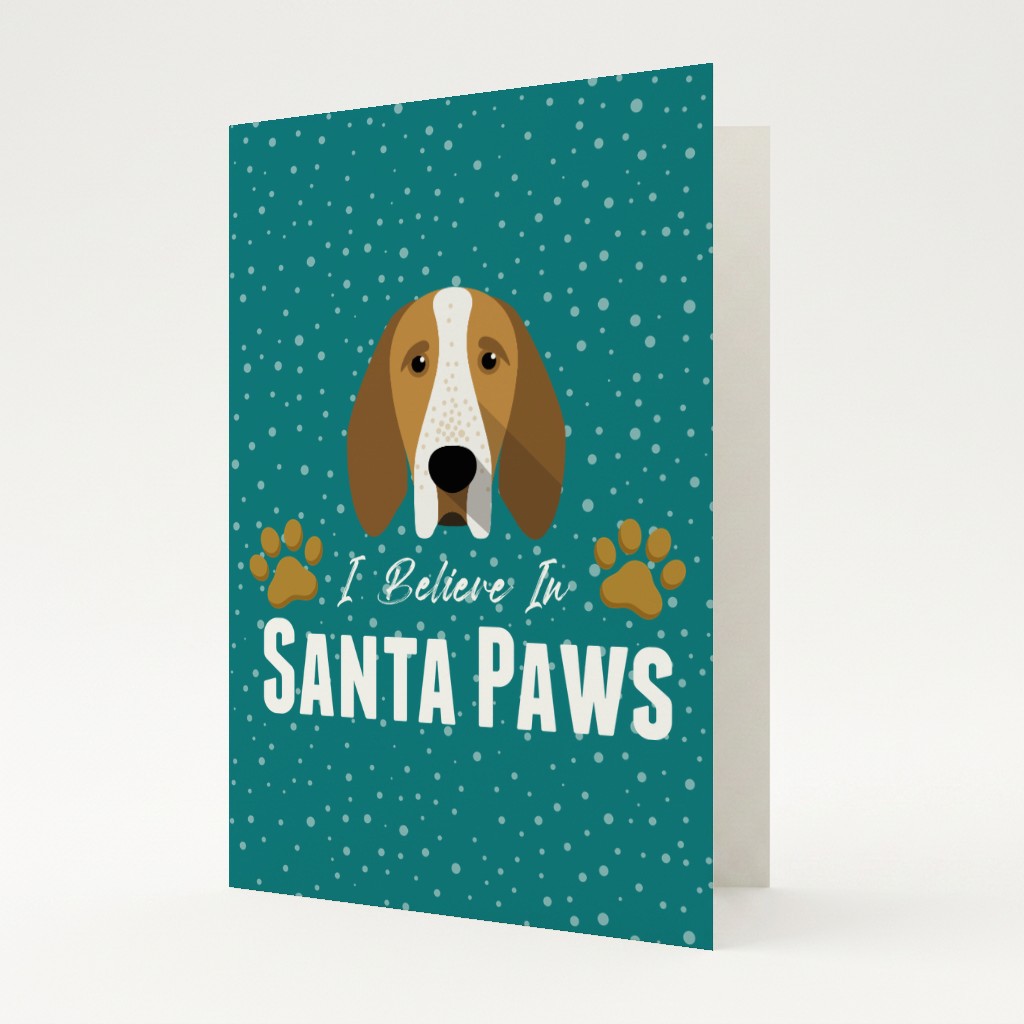 I Believe In Santa Paws: Personalised {breedFullName} Card