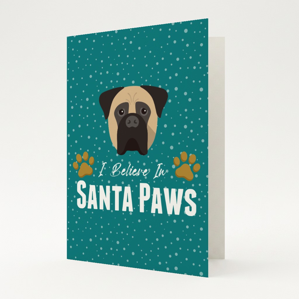 I Believe In Santa Paws: Personalised {breedFullName} Card