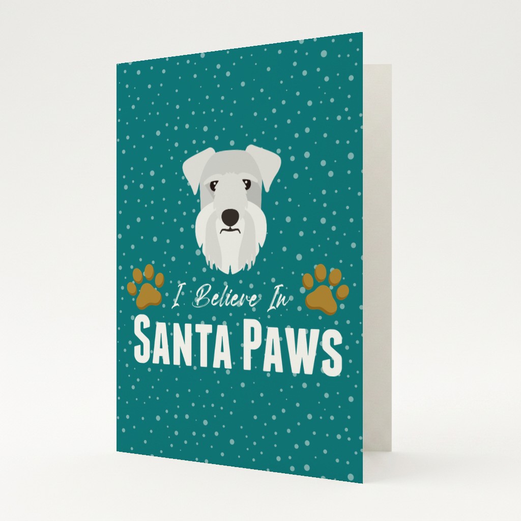 I Believe In Santa Paws: Personalised {breedFullName} Card