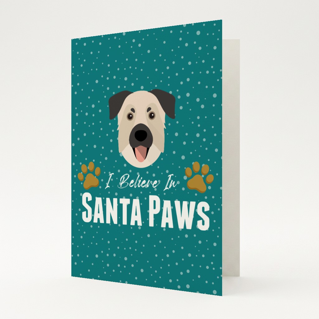 I Believe In Santa Paws: Personalised {breedFullName} Card