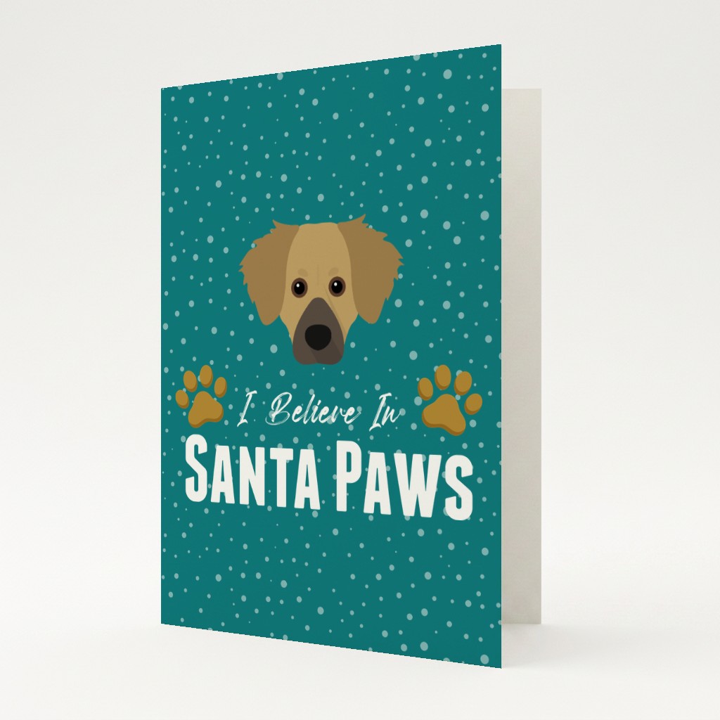 I Believe In Santa Paws: Personalised {breedFullName} Card