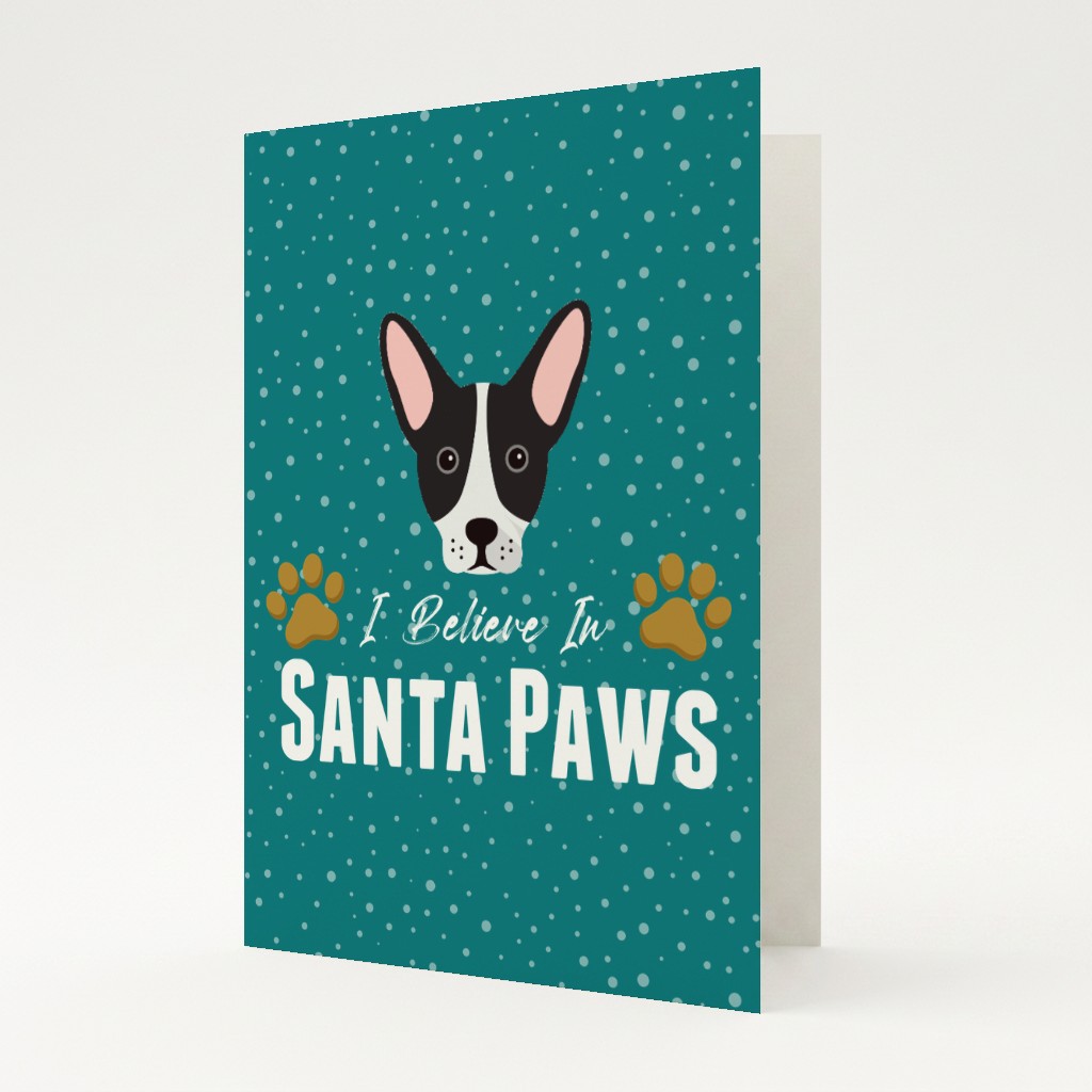I Believe In Santa Paws: Personalised {breedFullName} Card