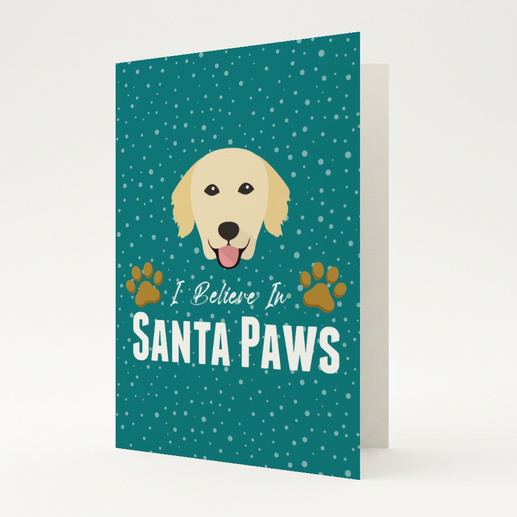 I Believe In Santa Paws: Personalized {breedFullName} Card