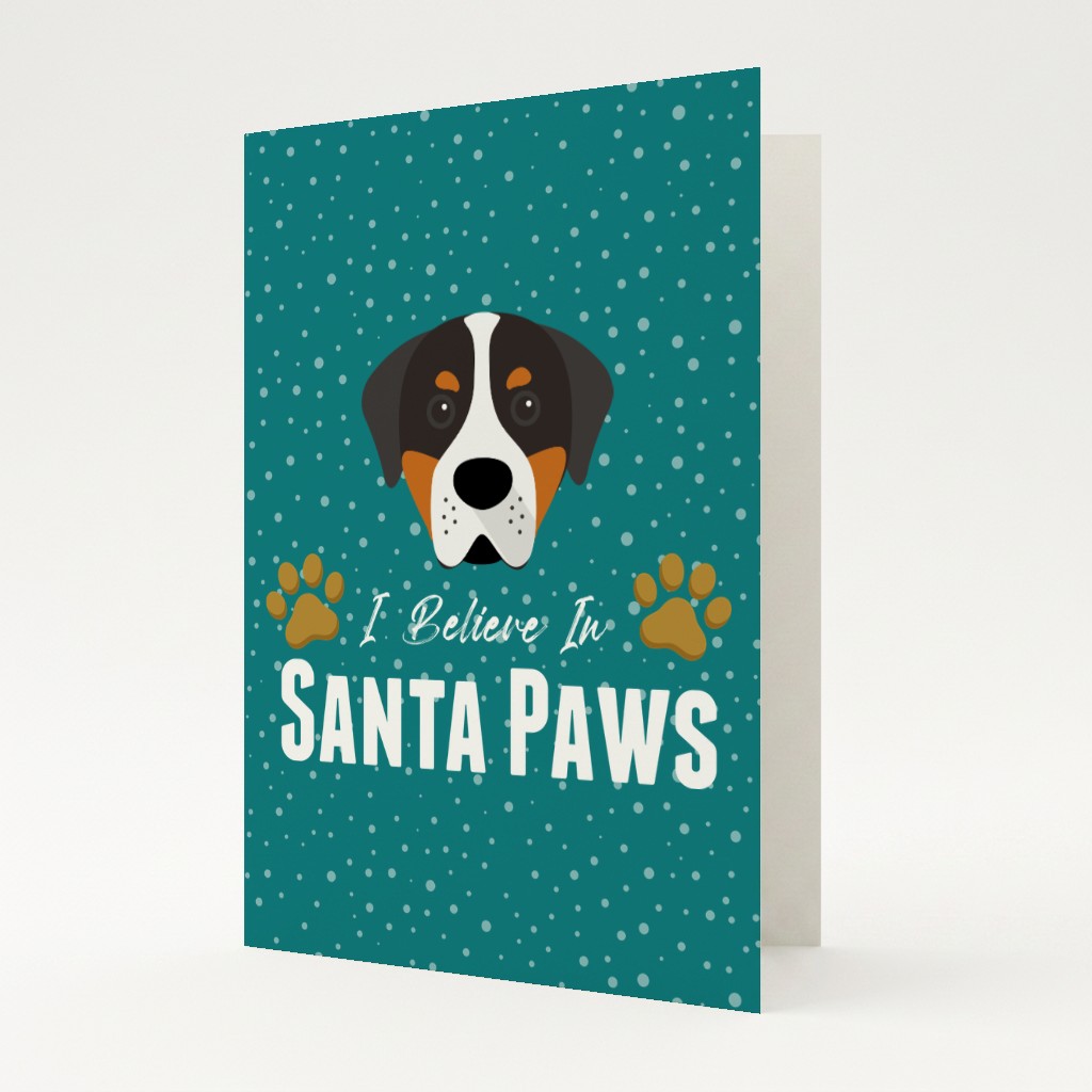 I Believe In Santa Paws: Personalised {breedFullName} Card