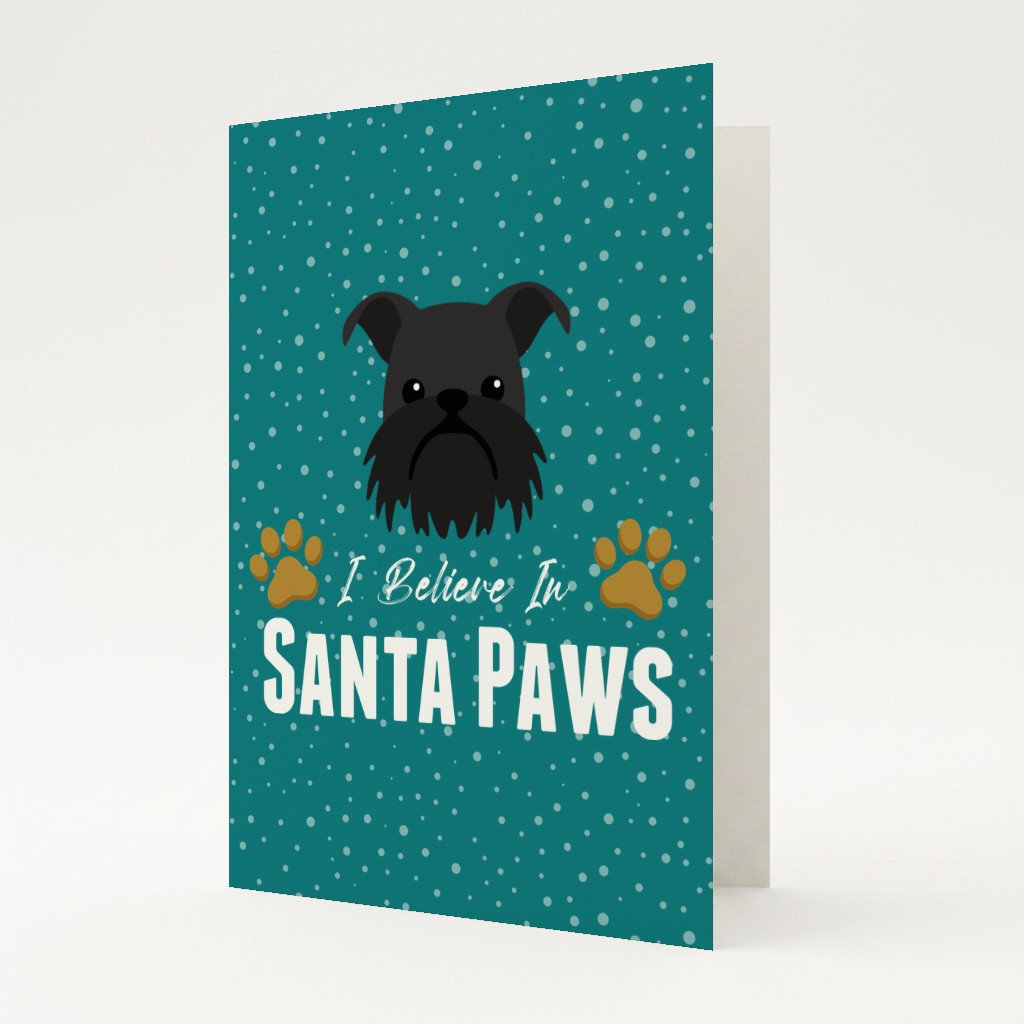 I Believe In Santa Paws: Personalised {breedFullName} Card