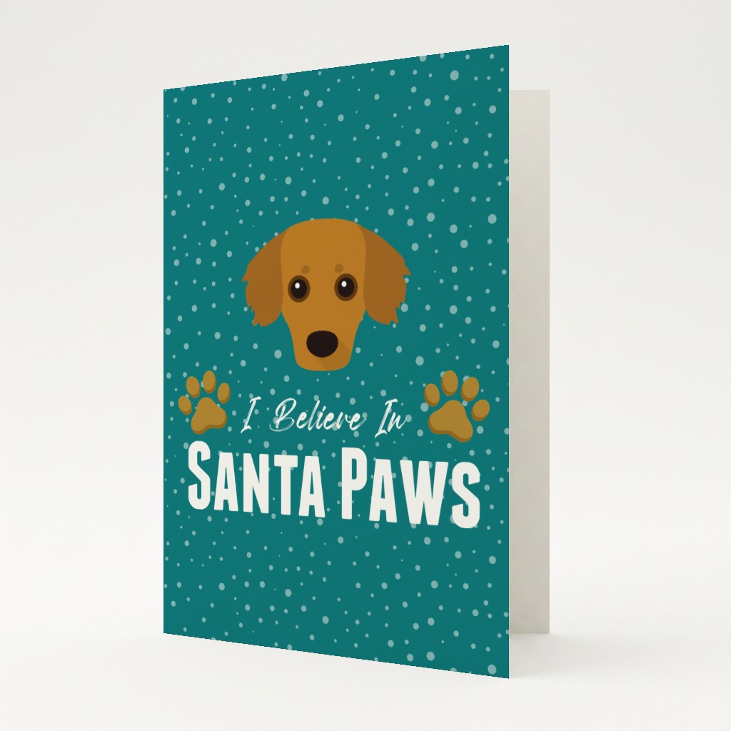 I Believe In Santa Paws: Personalised {breedFullName} Card