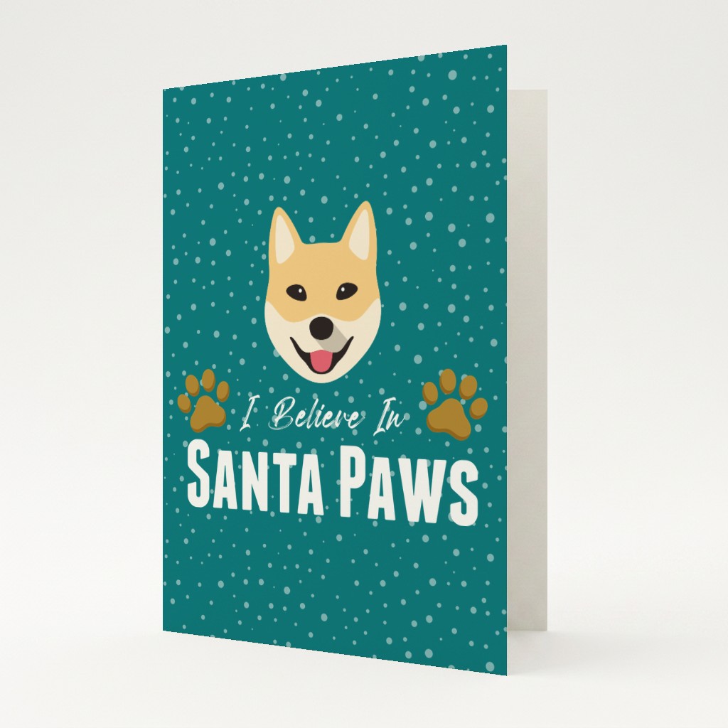 I Believe In Santa Paws: Personalised {breedFullName} Card
