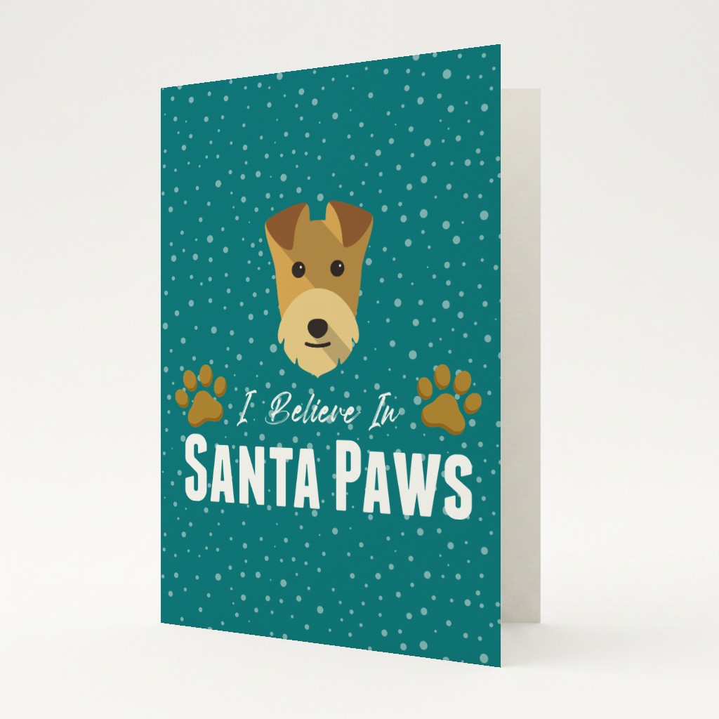 I Believe In Santa Paws: Personalised {breedFullName} Card