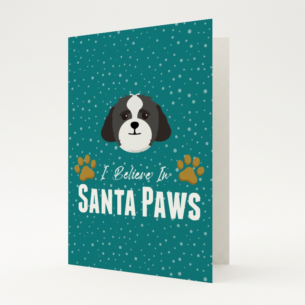 I Believe In Santa Paws: Personalised {breedFullName} Card