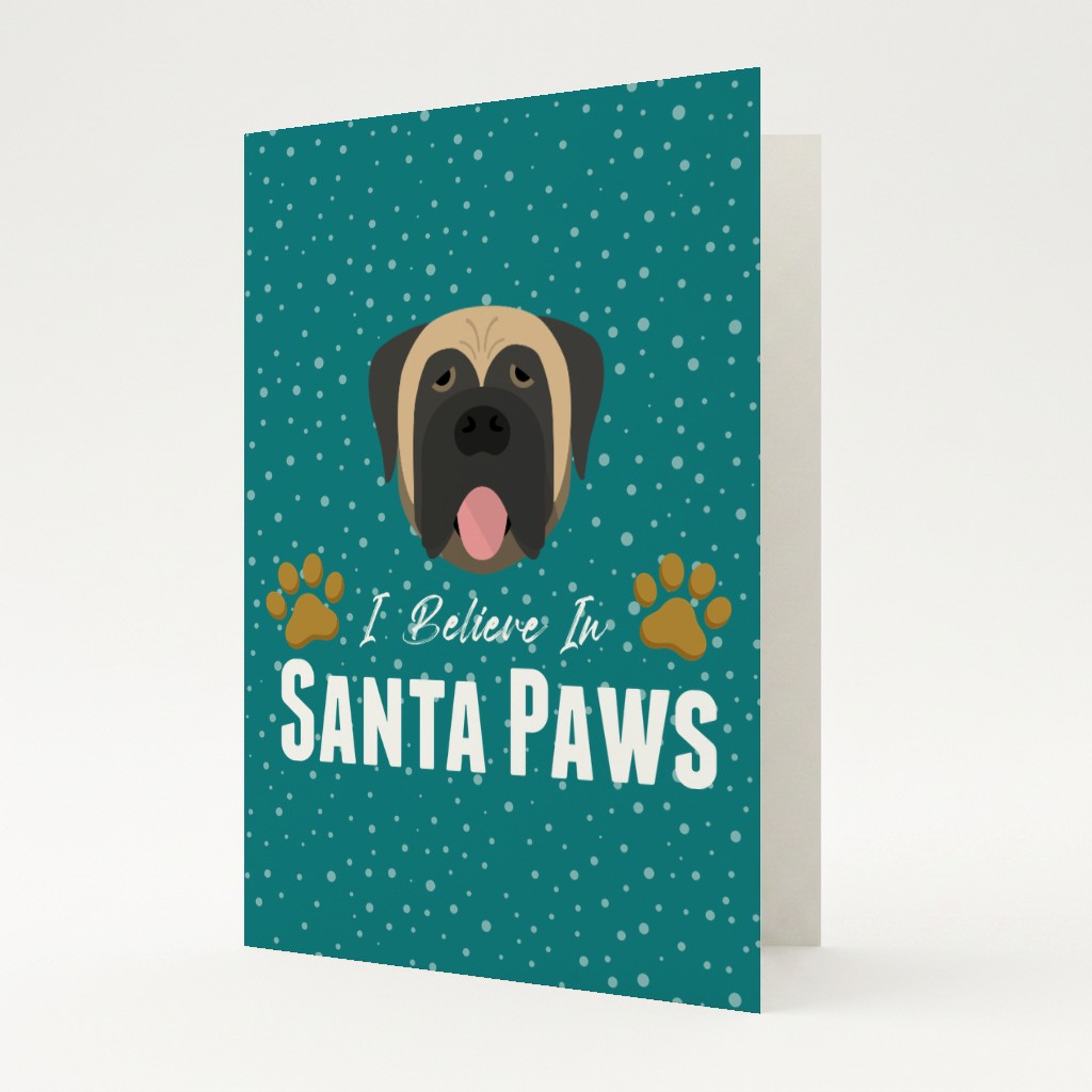 I Believe In Santa Paws: Personalised {breedFullName} Card