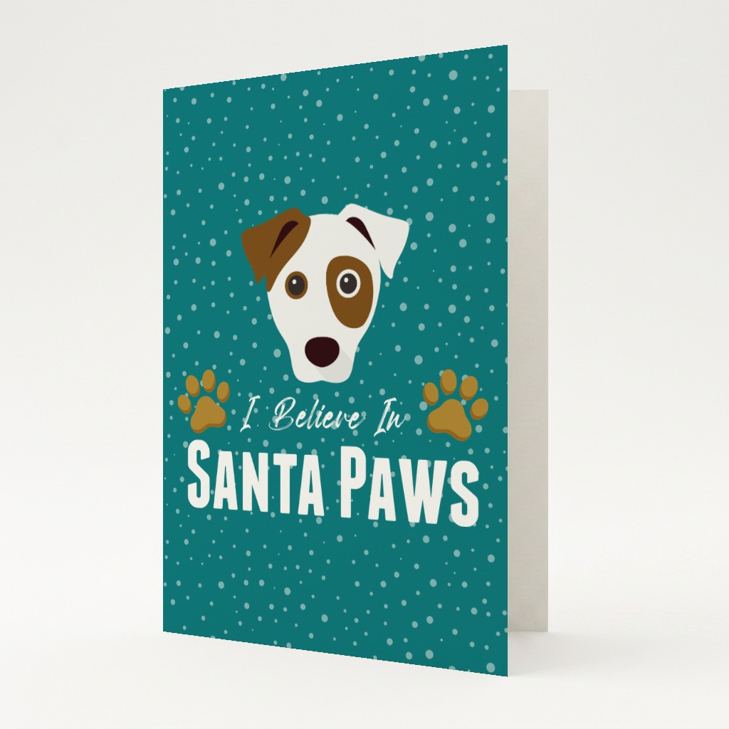 I Believe In Santa Paws: Personalised {breedFullName} Card