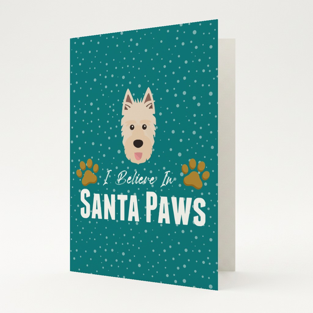 I Believe In Santa Paws: Personalised {breedFullName} Card