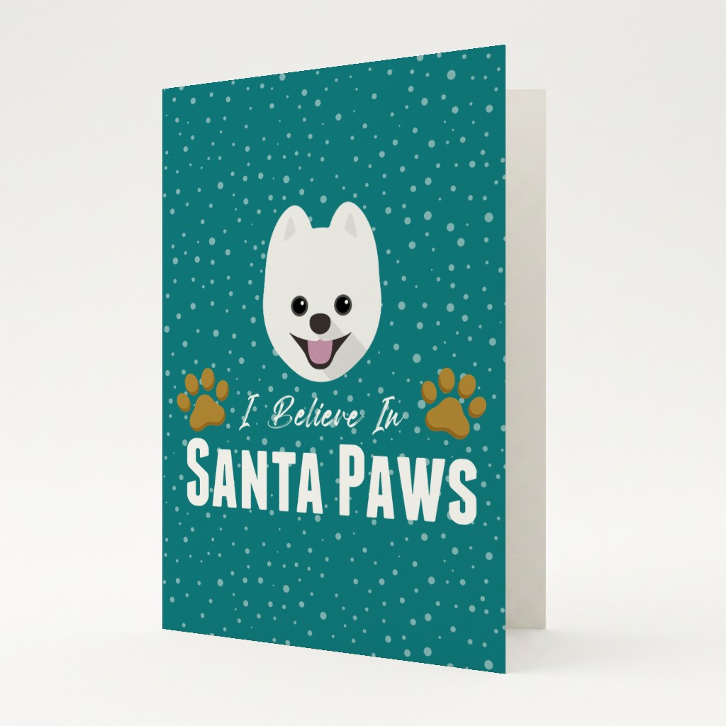 I Believe In Santa Paws: Personalised {breedFullName} Card