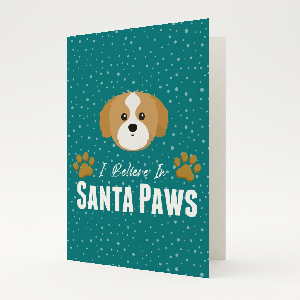 I Believe In Santa Paws: Personalised {breedFullName} Card