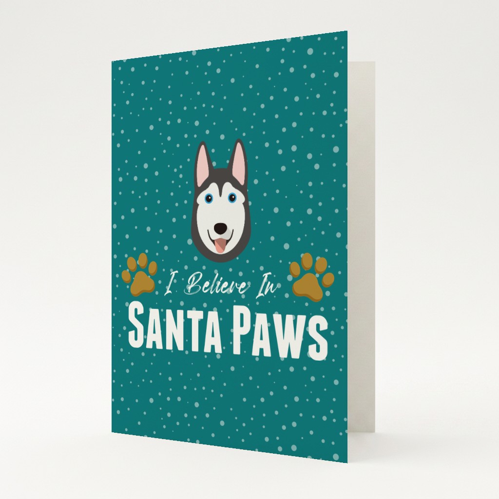 I Believe In Santa Paws: Personalised {breedFullName} Card