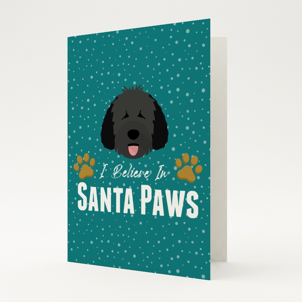 I Believe In Santa Paws: Personalised {breedFullName} Card