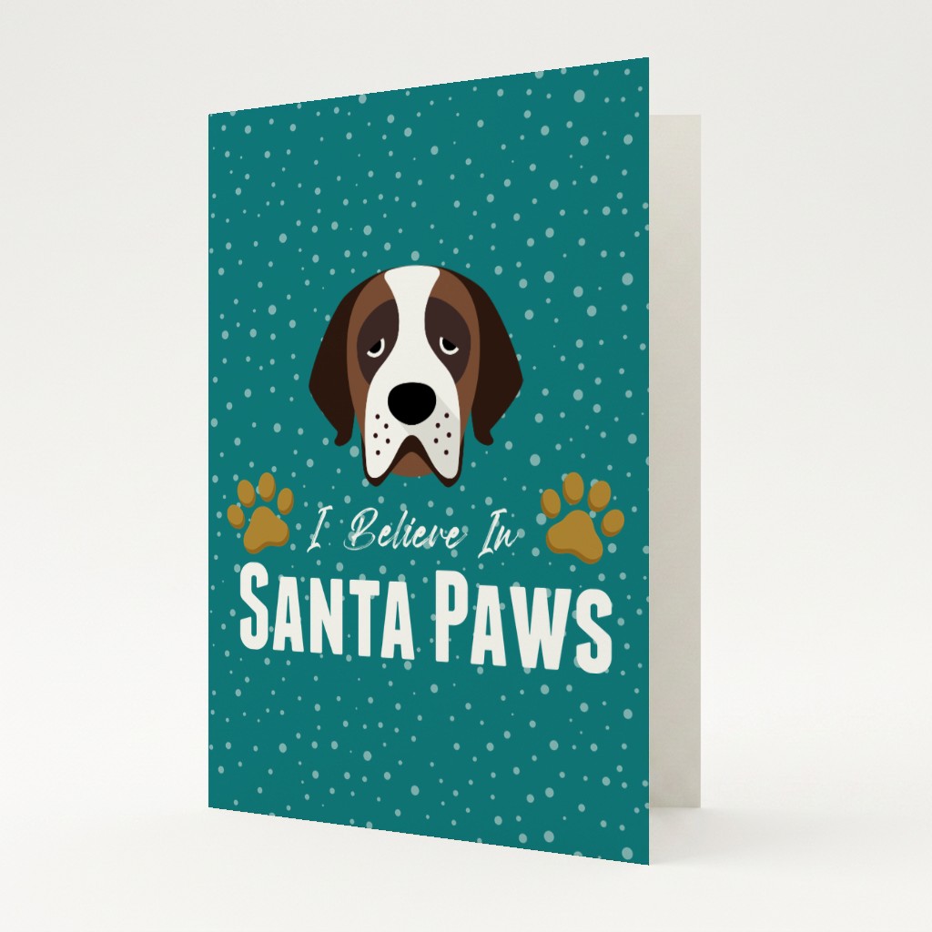 I Believe In Santa Paws: Personalised {breedFullName} Card
