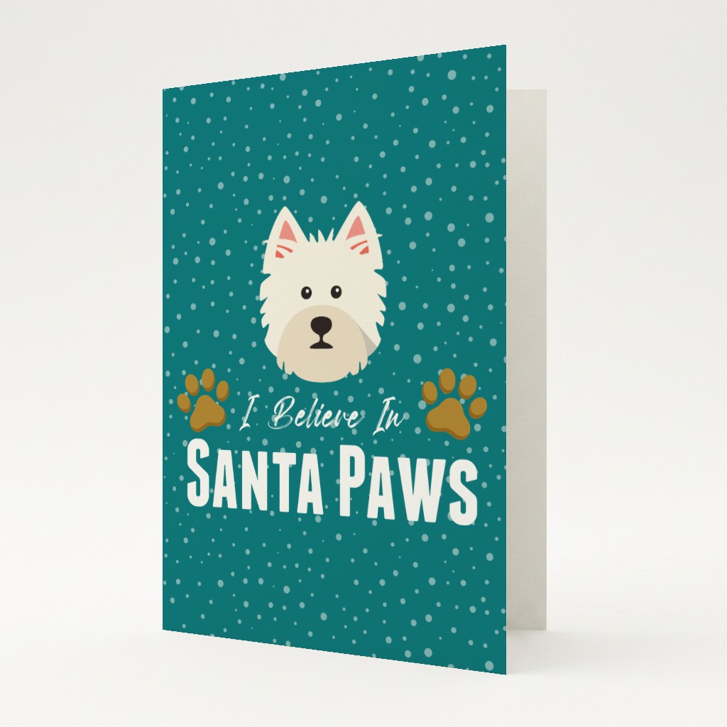 I Believe In Santa Paws: Personalised {breedFullName} Card
