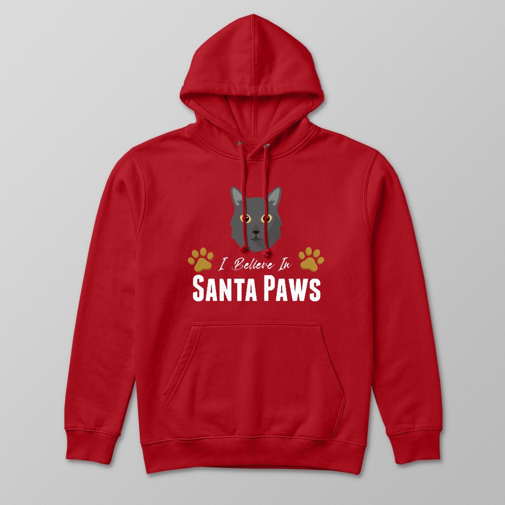 I Believe In Santa Paws: Personalised {breedFullName} Hoodie