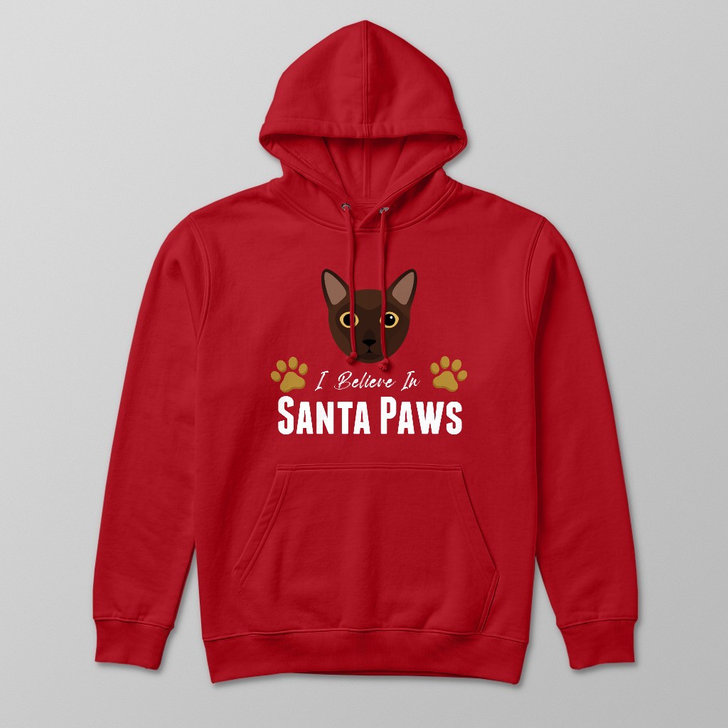 I Believe In Santa Paws: Personalised {breedFullName} Hoodie
